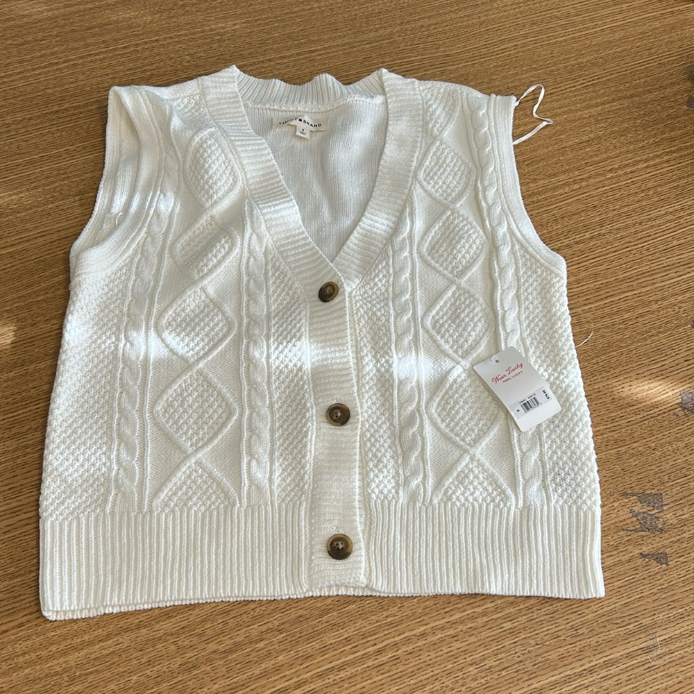 Lucky brand knitted sweater vest